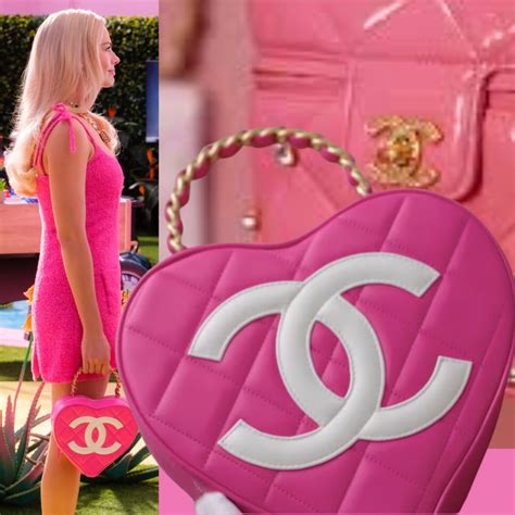 barbie pink heart chanel bag|barbie chanel dress.